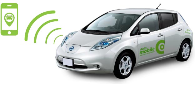 Locate and block a Communauto electric vehicle
